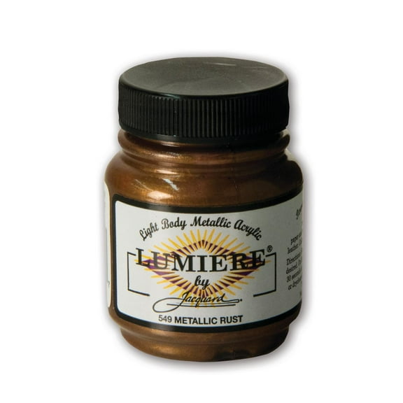 Jacquard Lumiere Acrylic Color, 2.25 oz., Metallic Rust