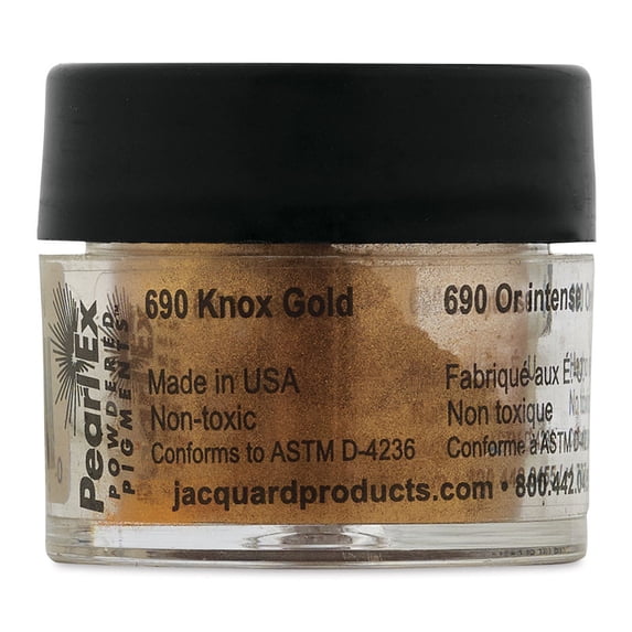 Jacquard Pearl-Ex Pigment - Knox Gold, .1 oz, Jar