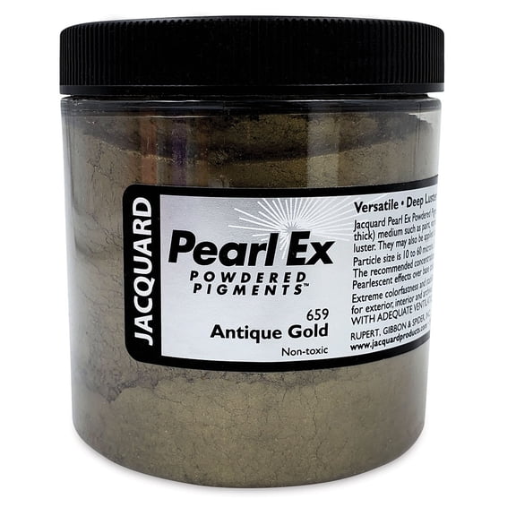 Jacquard Pearl Ex Powdered Pigments 4oz-#659 Antique Gold