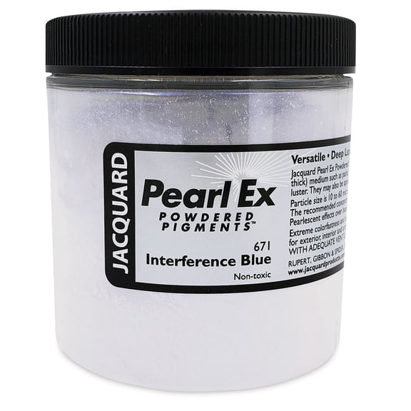 Jacquard Pearl-Ex Pigment - 4 oz, Interference Blue, Jar