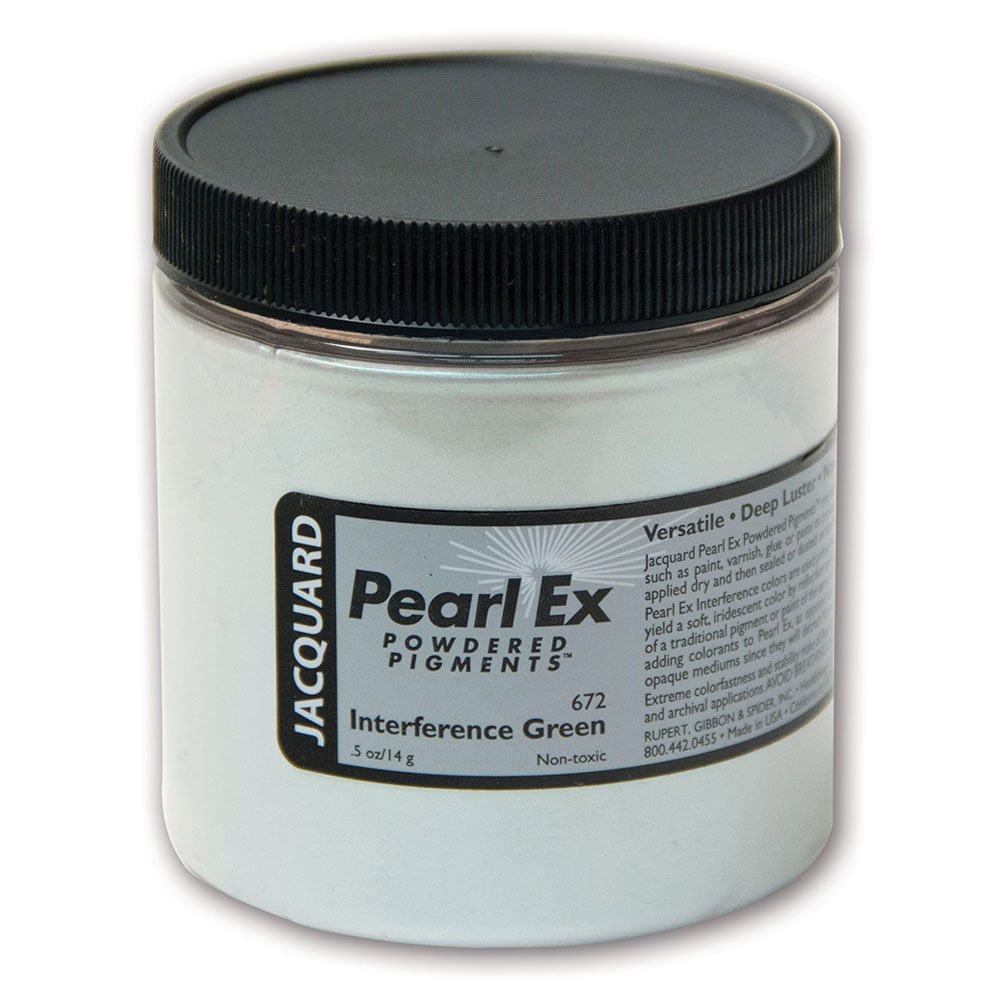 Jacquard Pearl-Ex Pigment - 4 oz, Interference Green, Jar