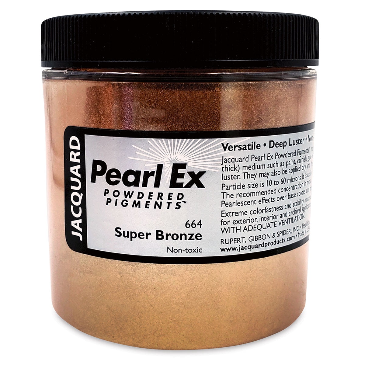 Pearl Ex Pigment Powder – Super Copper, 0.75 Oz – Pearlescent Metallic Effect For Crafts, Ceramics & More