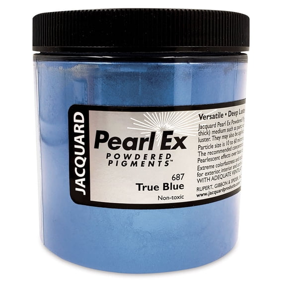 Jacquard Pearl-Ex Pigment - 4 oz, True Blue, Jar