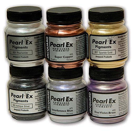 Jacquard Pearl Ex Mica Pigment Set, 6-Colors