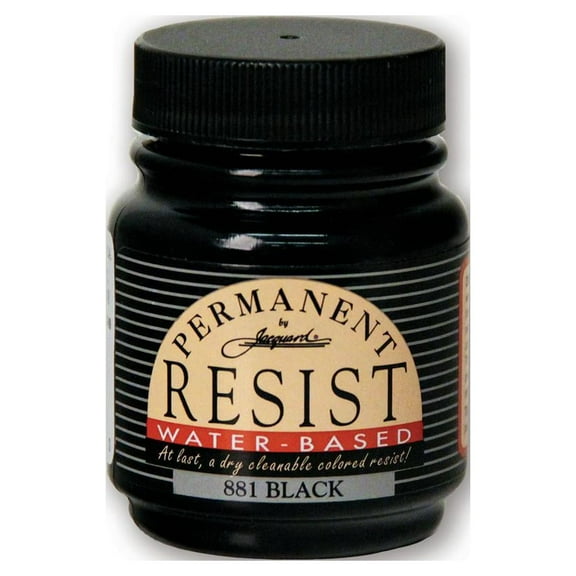 Jacquard Permanant Metallic Resist, 2.25 oz., Black, Fabric Dye