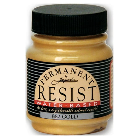 Jacquard Permanant Metallic Resist, 2.25 oz., Gold, Fabric Dye