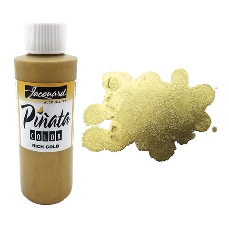 Jacquard Pinata Alcohol Ink, 4 oz., Rich Gold, Fabric Dye