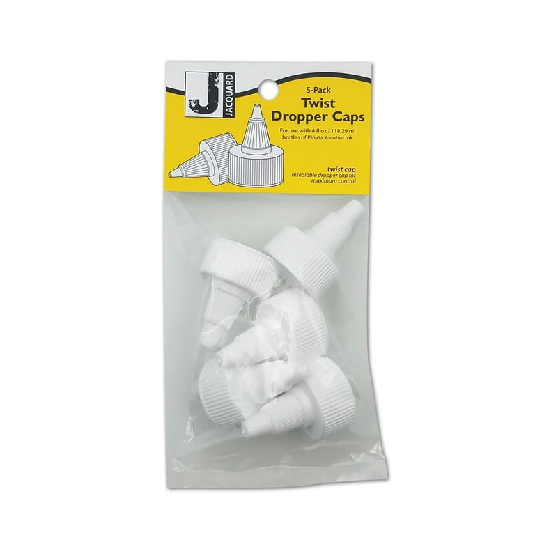 Jacquard Pinata Twist Dropper Caps - 5 Pack For 4oz Ink Bottles