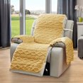 thumbnail image 1 of Jacquard Plush Recliner Chair Cover, Soft Fuzzy Fluffy Reclining Chair Cover With Elastic Straps, Furniture Protector, 1 of 5