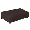 thumbnail image 1 of Jacquard Polyester Ottoman Cover, X-Large, Chocolate, 1 of 7