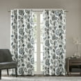 thumbnail image 1 of Jacquard Printed Room Darkening Curtain Panel,Aqua Polyester Household Supplies Décor Curtains, 1 of 13