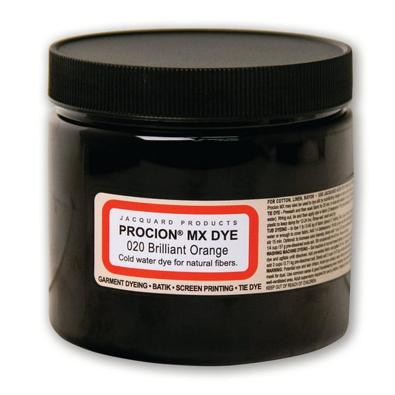 Jacquard Procion MX Cold Water Dye, Brilliant Orange, 8 oz