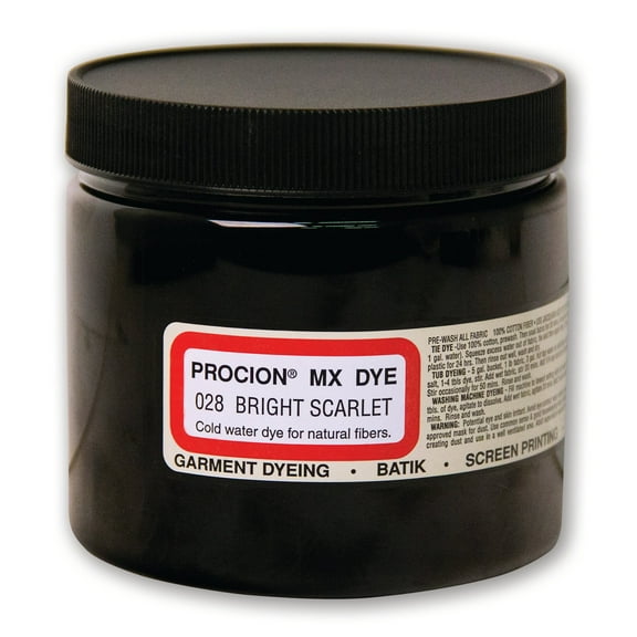 Jacquard Procion MX - Fiber Reactive Dye - 8 oz - Bright Scarlet