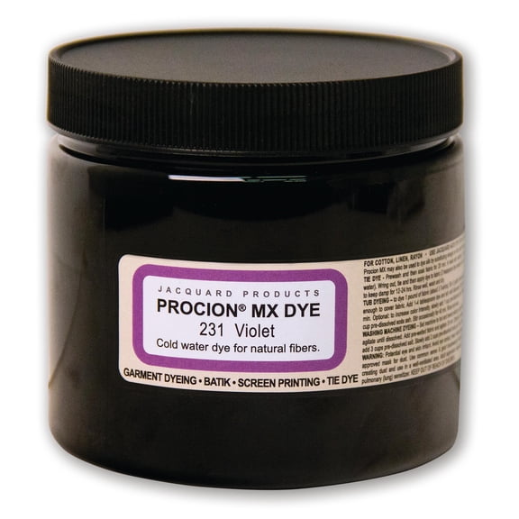 Jacquard Procion MX Cold Water Dye – Fiber Reactive Dye for Tie Dye, Batik & Ice Dyeing