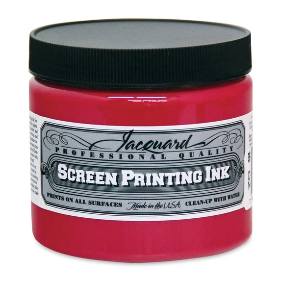 Jacquard Screen Printing Ink - Opaque Rubine, 16 oz