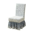 thumbnail image 1 of Jacquard Short Plush Dining Chair Covers with Lace Ruffle Skirt Stretch Kitchen Seat Chair Slipcovers Easy Fit Chair Protectors for Wedding Hotel Ceremony Banquet, 1 of 7