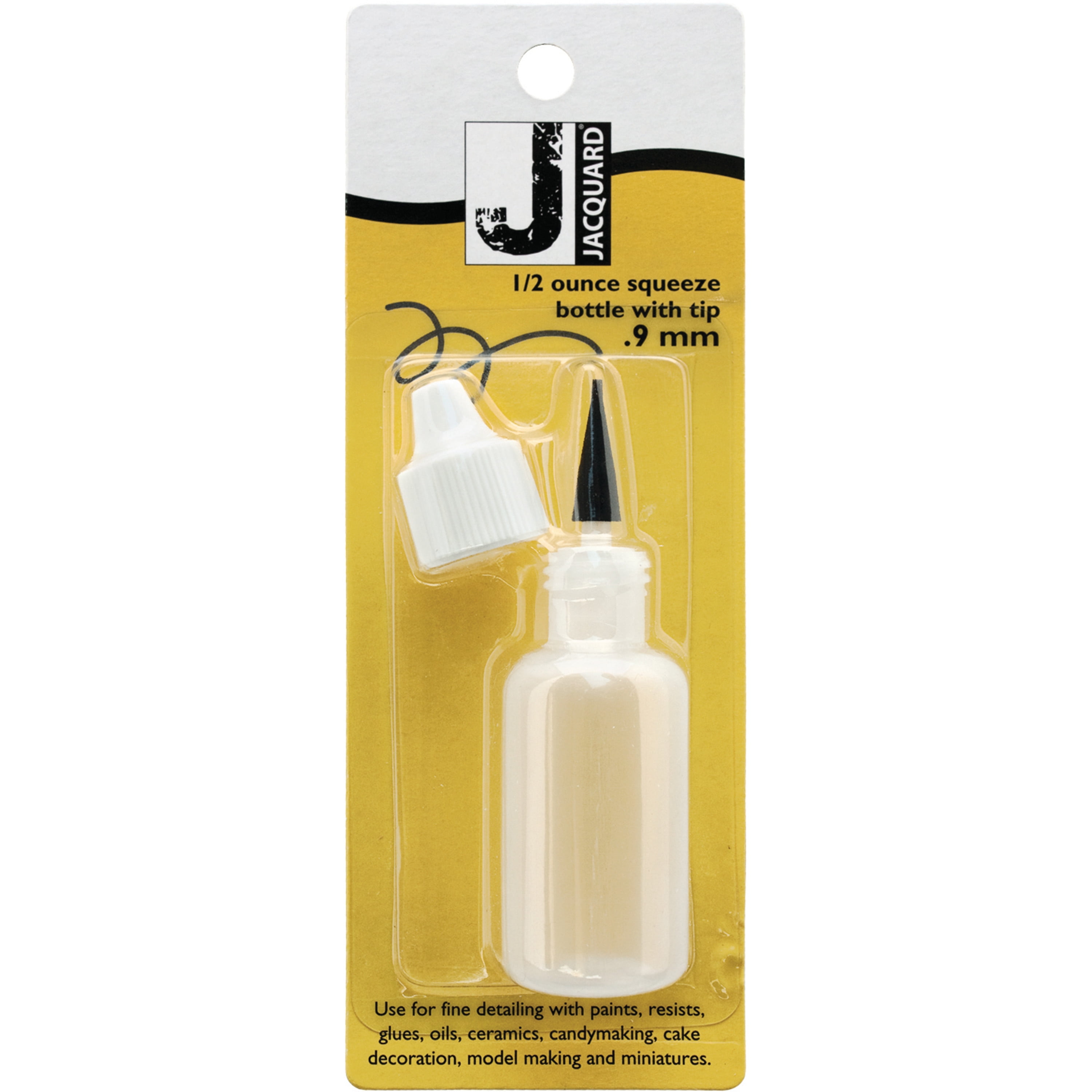 Jacquard Small Applicator Bottle, 1/2 fl. oz., Plastic Tip, .9mm