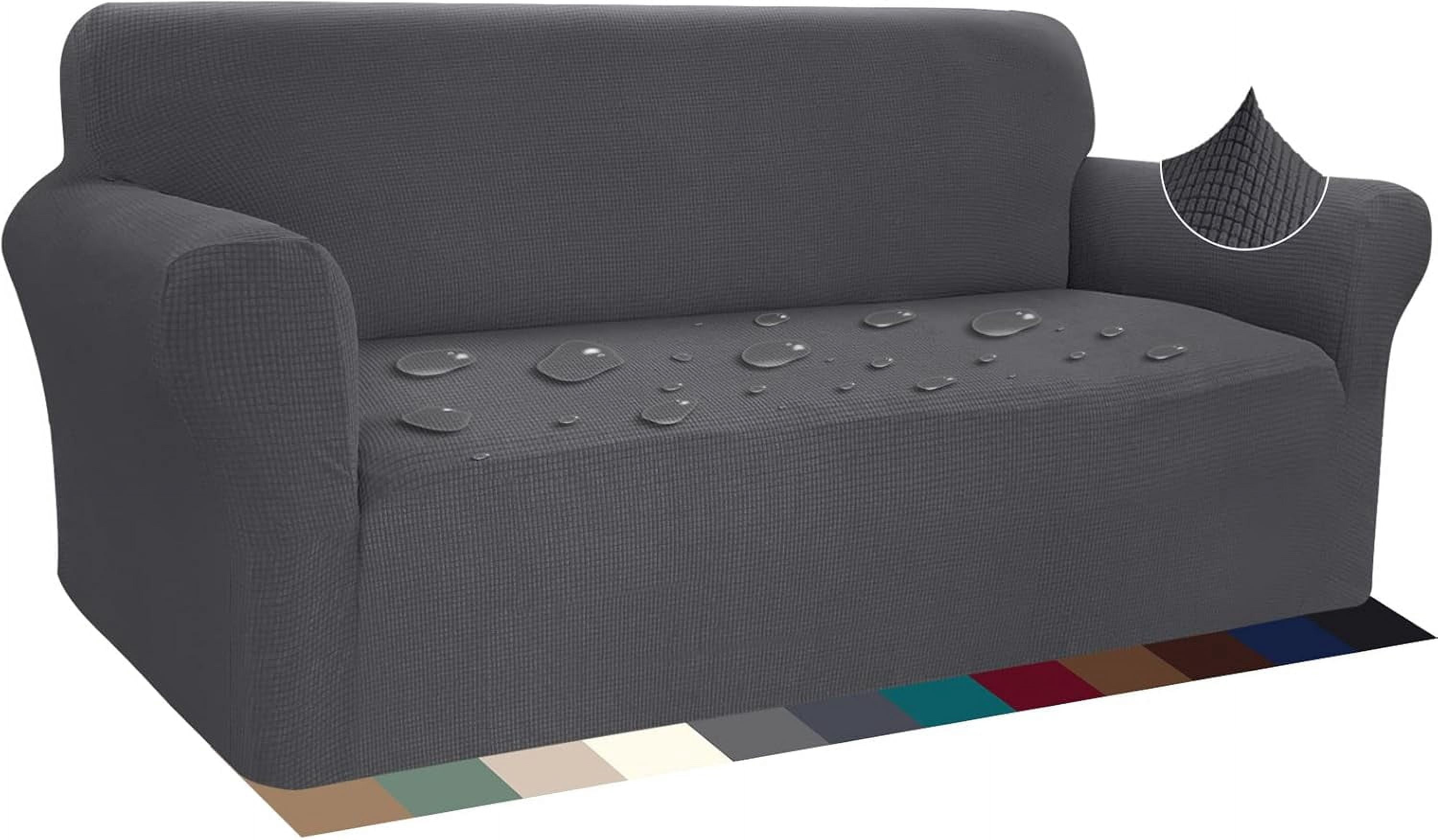 Jacquard Sofa Slipcovers, Anti-Slip Sofa Cover with Foam Rollers for ...