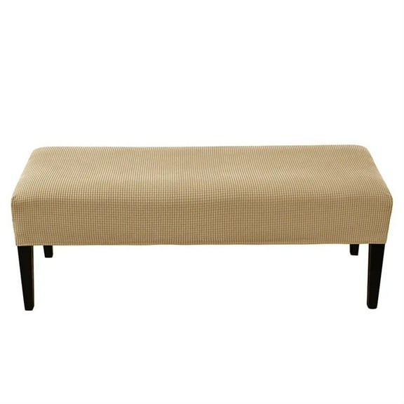 Jacquard Stretch Bench Cover For Dining Room Bedroom Spandex Anti-dirty Home Decor Washable Seat Protector