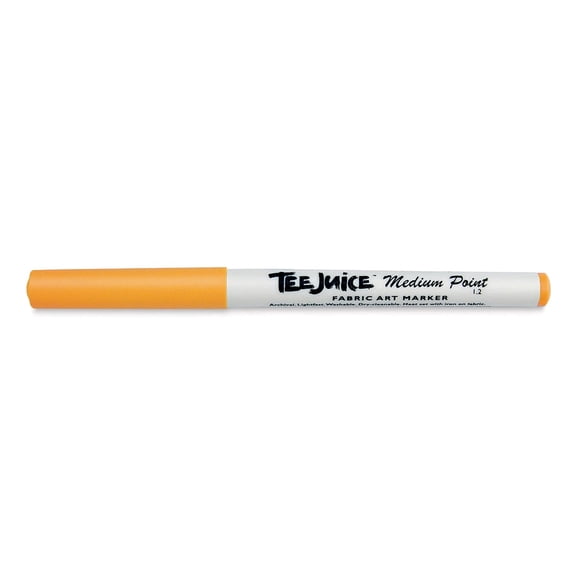 Jacquard Tee Juice Fabric Marker - Tangerine, Medium Point, Marker