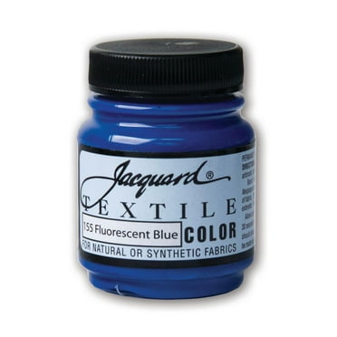 Jacquard Textile Color, 2.25 oz., Fluorescent Blue, Fabric Dye