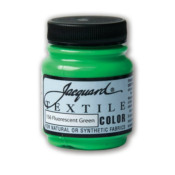 Jacquard Textile Color - Fabric Paint - (2.25 oz) - Fluorescent Green