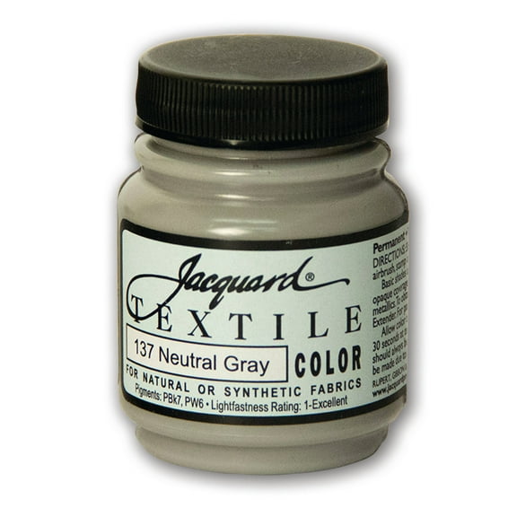 Jacquard Textile Color - Fabric Paint - (2.25 oz) - Neutral Grey