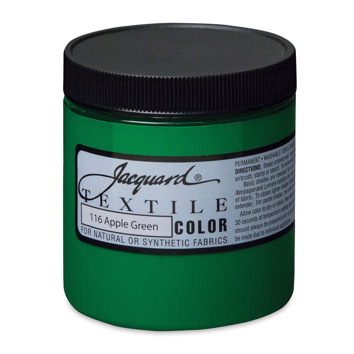 Jacquard Textile Color Apple Green, 8 oz jar