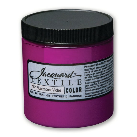 Jacquard Textile Color - Fabric Paint - (8 oz) - Fluorescent Violet