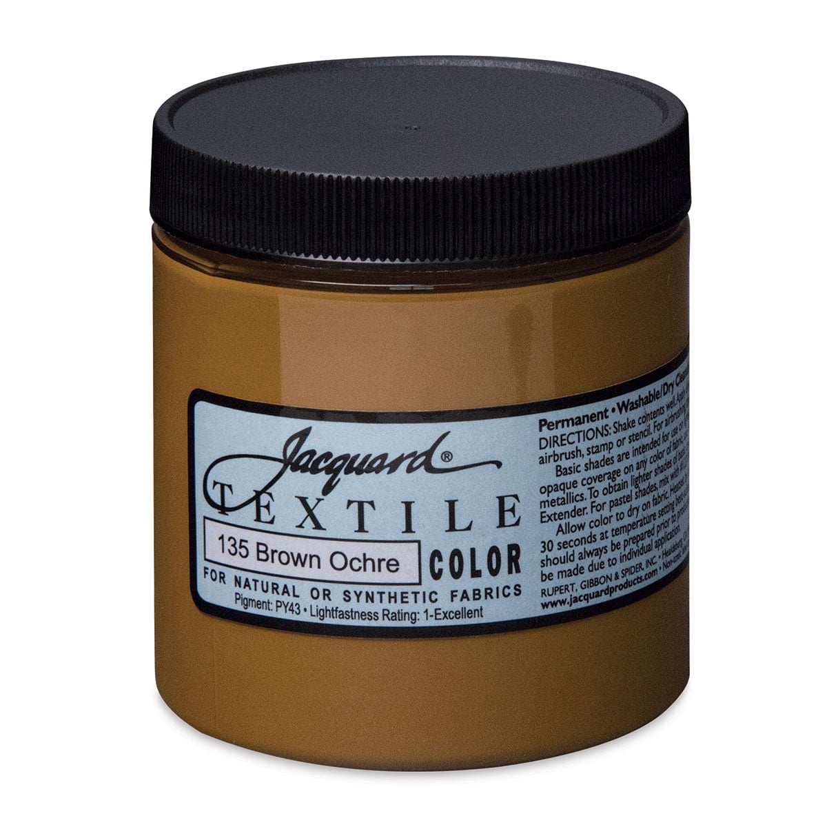Jacquard Textile Color Fabric Paint 8oz-Brown Ochre - Walmart.com