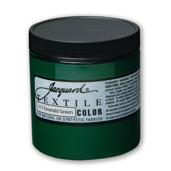 Jacquard Textile Color - Fabric Paint - (8 oz) - Emerald Green