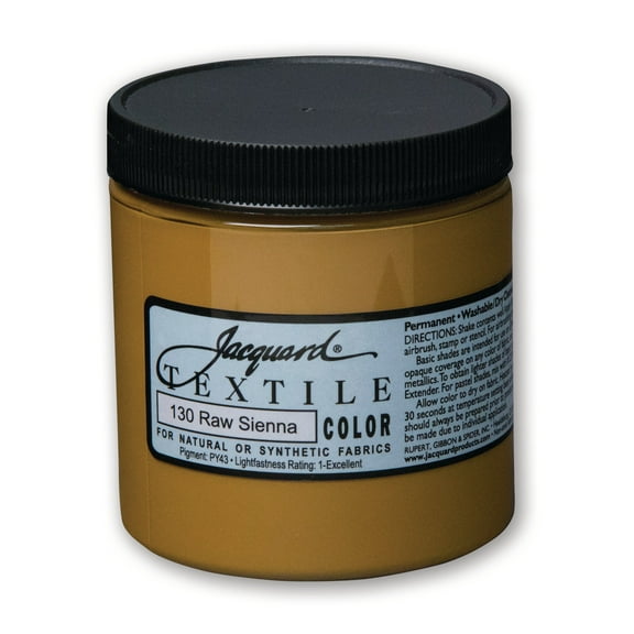 Jacquard Textile Color - Fabric Paint - (8 oz) - Raw Sienna