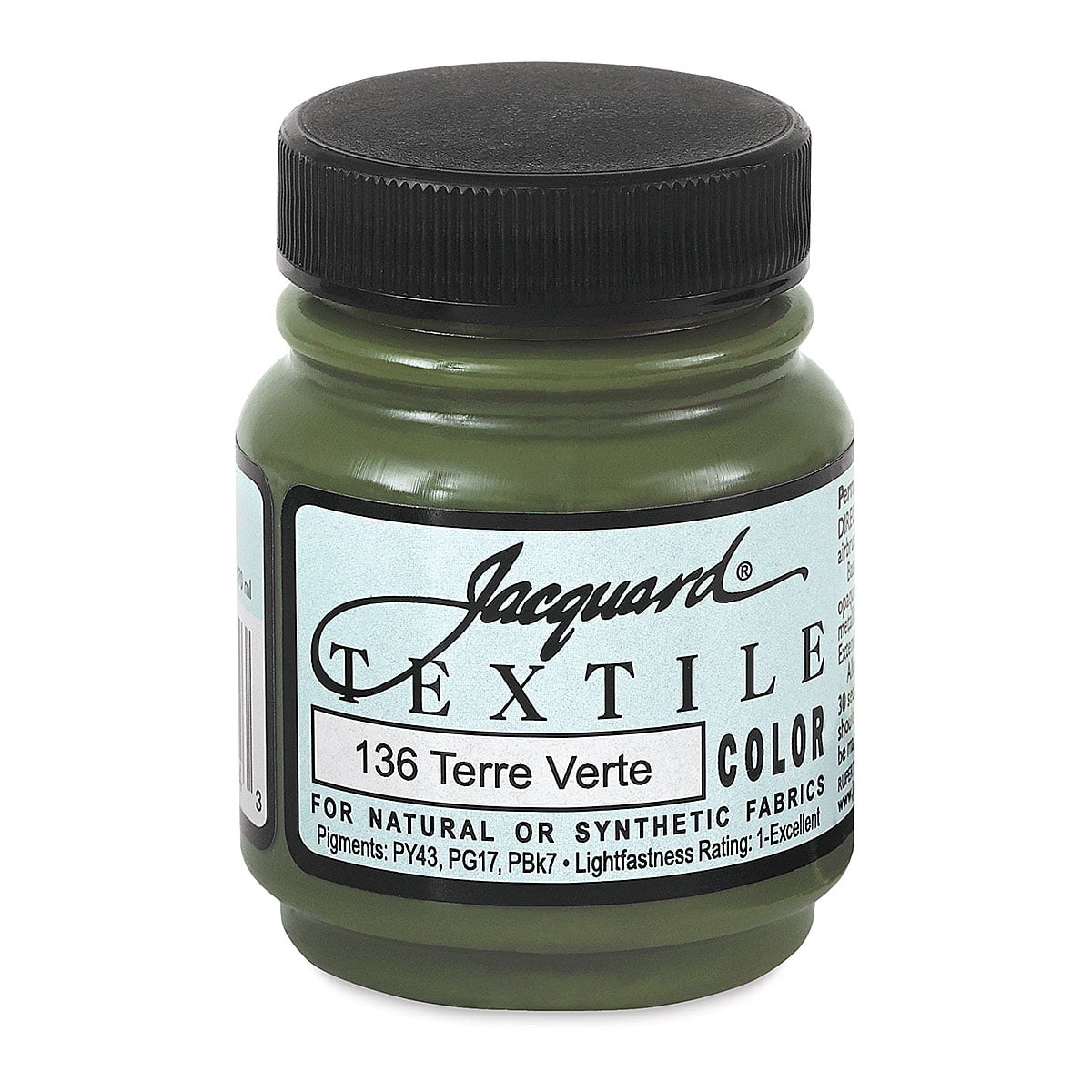 Jacquard Textile Color Fabric Paint 8ozTerre Verte