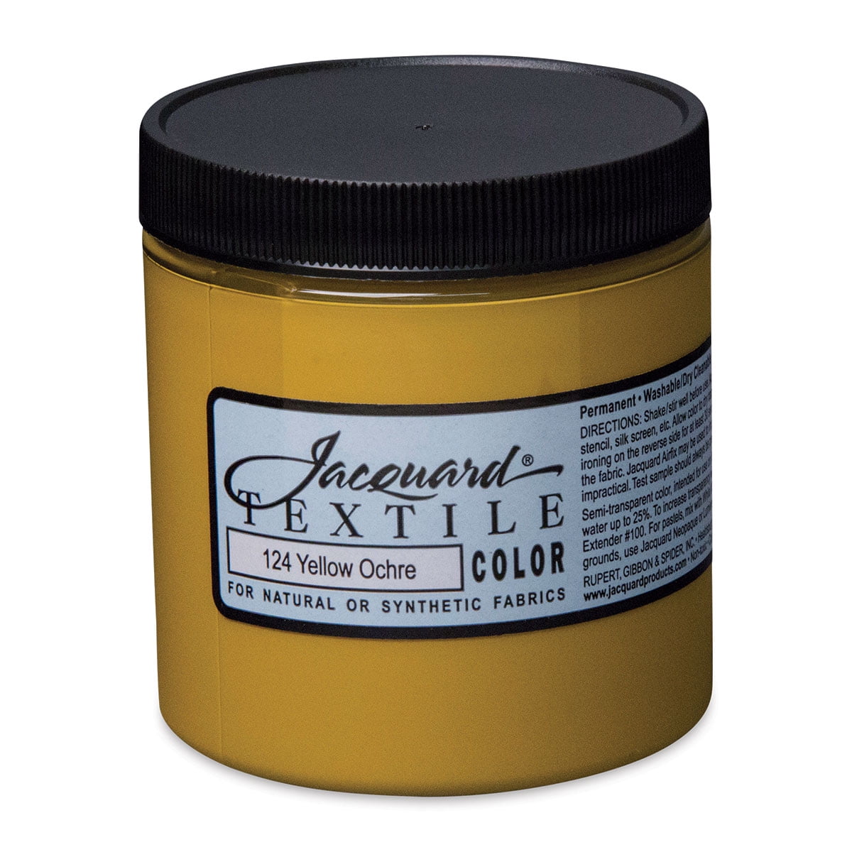 Jacquard Textile Color Fabric Paint 8ozYellow Ochre