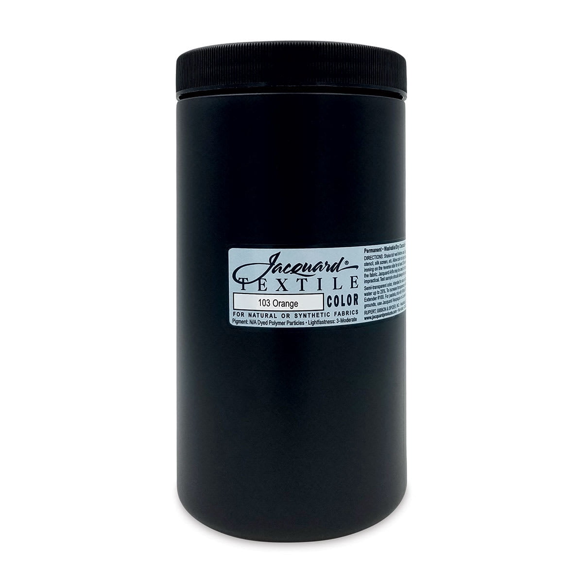 Jacquard Textile Color - Orange, 32 oz jar