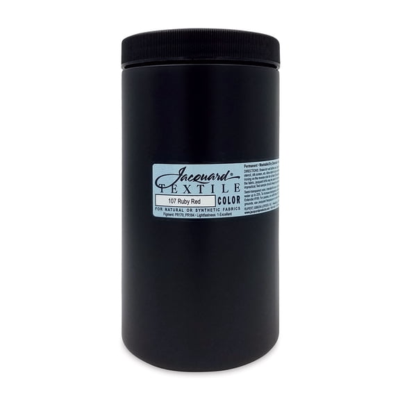 Jacquard Textile Color - Ruby Red, 32 oz jar