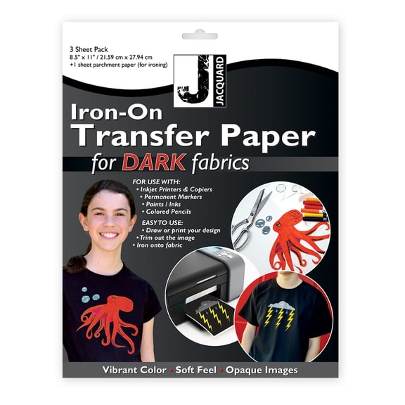 Iron-On Transfer Paper - Dark Colored Fabrics