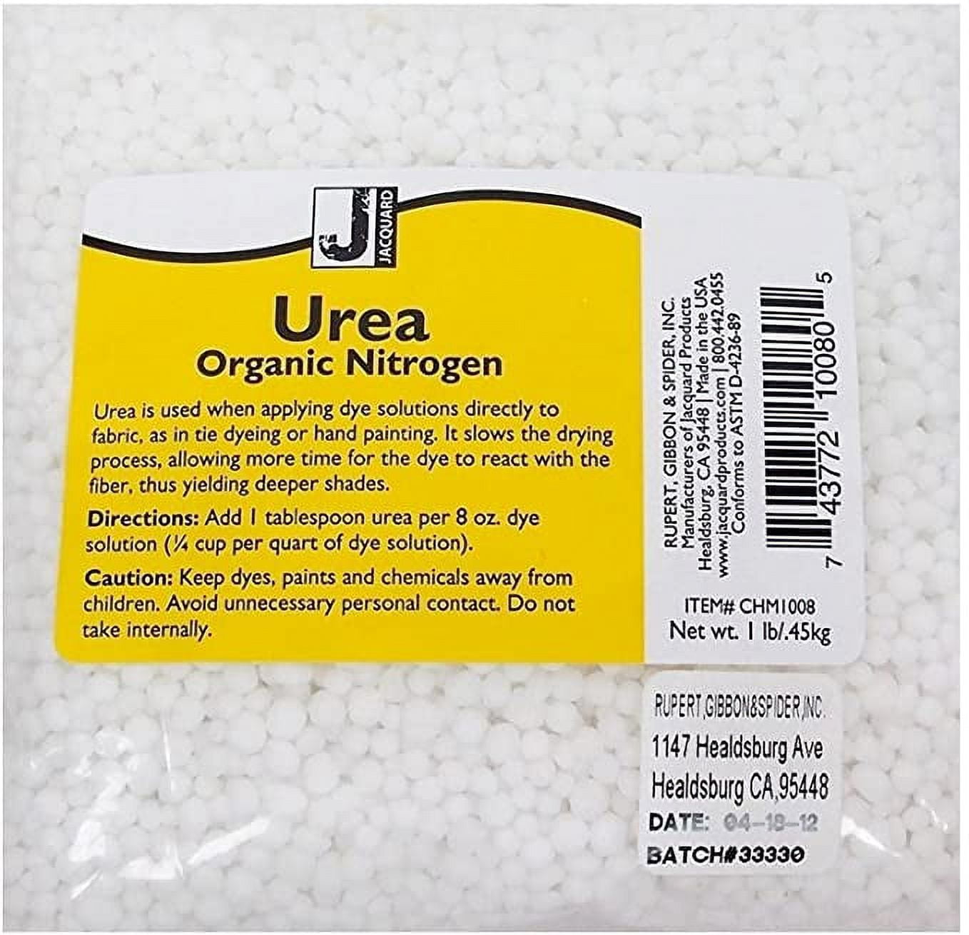 Jacquard Urea, Organic Nitrogen, Fabric Dye Fixative, 1 lb. Bag