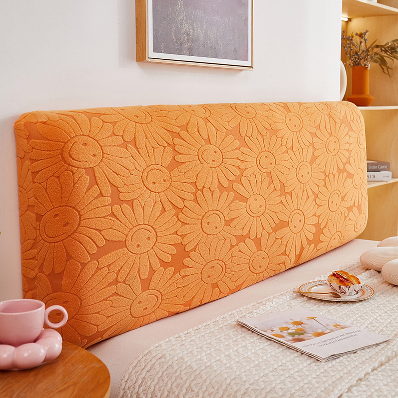 Jacquard Velvet Headboard Cover Full Size Bed Allinclusive Dustproof