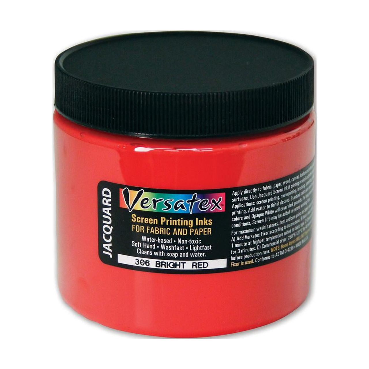 Jacquard Versatex Screen Printing Ink, 16 oz., Bright Red