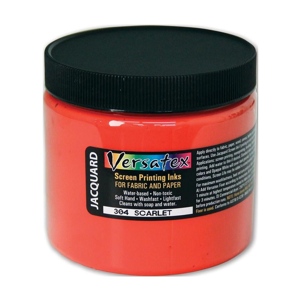 Jacquard Versatex Screen Printing Ink, 16 oz., Scarlet