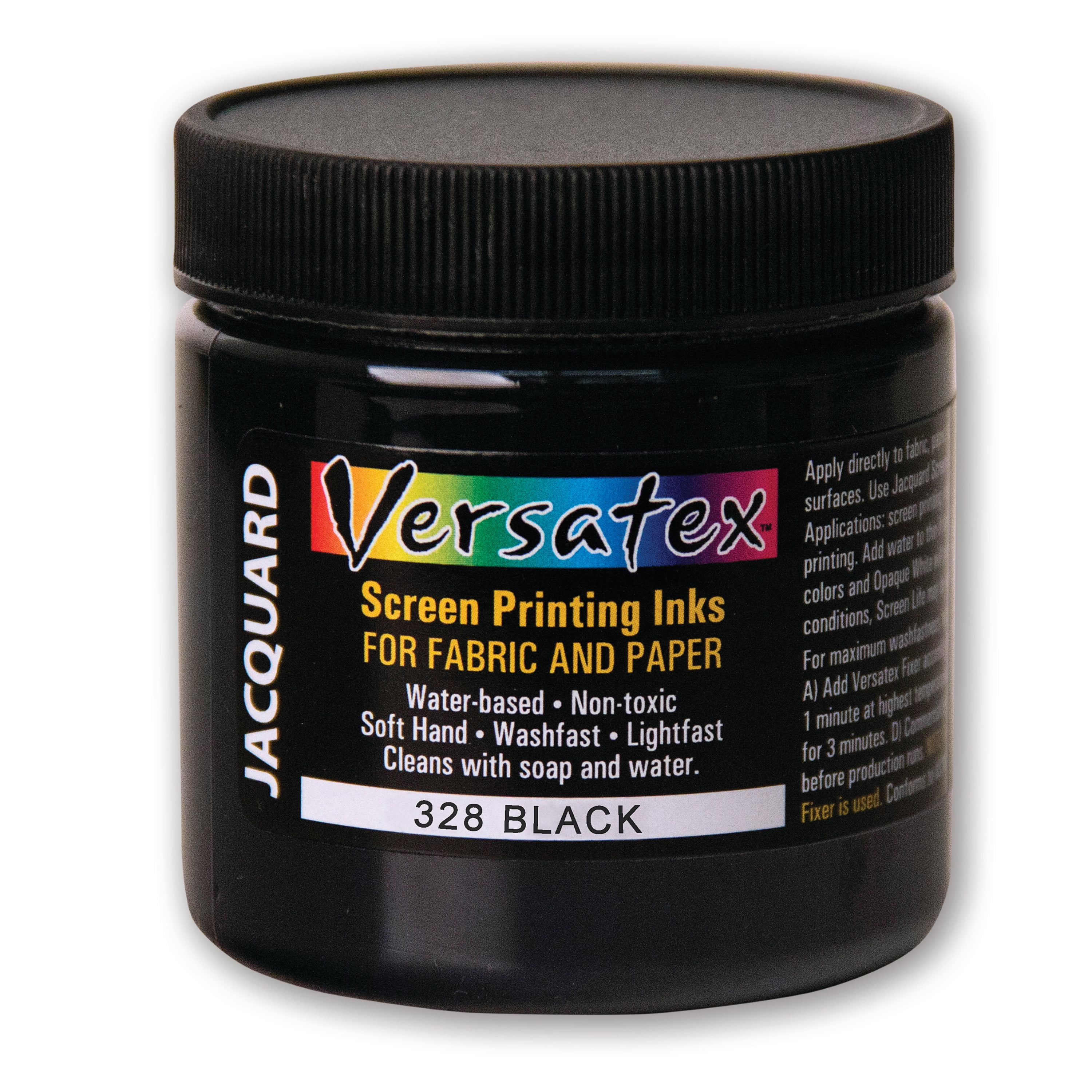 Jacquard Versatex Screen Printing Ink, 4 oz., Black