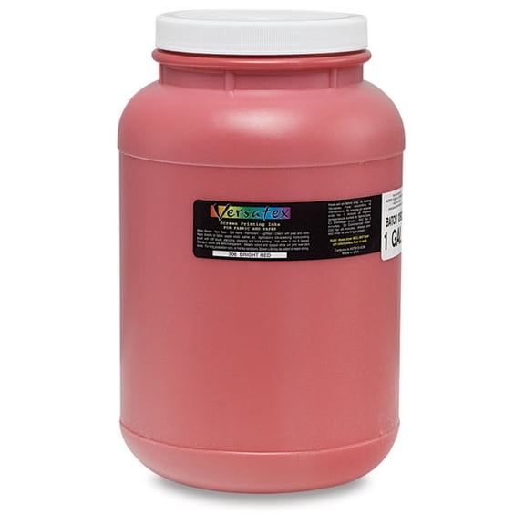 Jacquard Versatex Screen Printing Ink - Bright Red, 128 oz jar