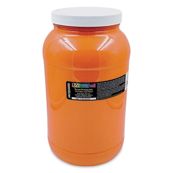 Jacquard Versatex Screen Printing Ink - Orange, 128 oz jar