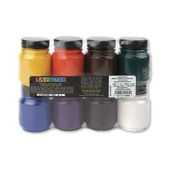 Versatex Printing Ink Set #1, 2 oz, 8 Colors