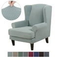 thumbnail image 1 of Jacquard Wingback Chair Covers, 2 Piece Stretch Chair Slipcovers Wing Chair Covers Furniture Covers for Wingback Chairs, 1 of 8