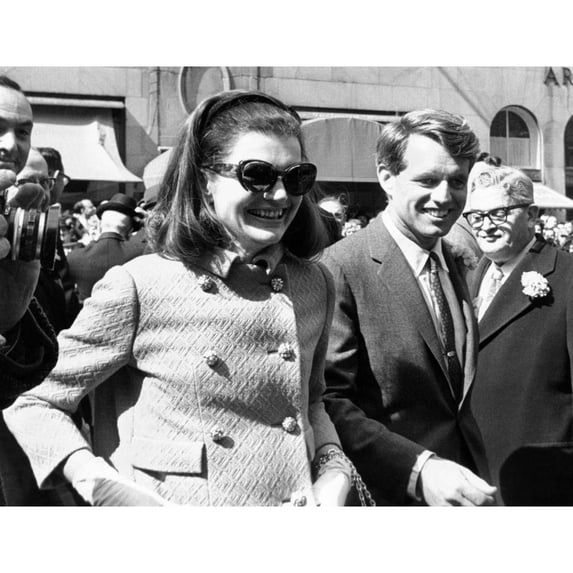 Jacqueline Kennedy In St. Patrick'S Day Parade. Mrs. Kennedy Dashed From The Sidelines And Kissed Her Brother-In-Law