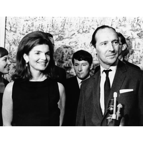 Jacqueline Kennedy With David Ormsby-Gore History (36 x 24)