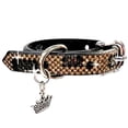thumbnail image 1 of Jacqueline Kent Aristocat Collection Cat Collar (Leopard Gold), 1 of 1