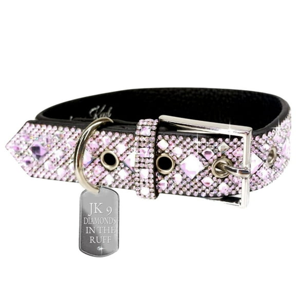 Jacqueline Kent Diamonds in the Ruff Dog Collar, Medium (Pink)